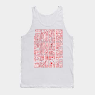 Johannesburg, South Africa City Map Typography - Oriental Tank Top